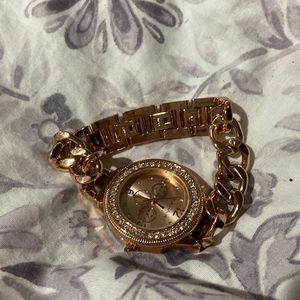 Rose gold watch